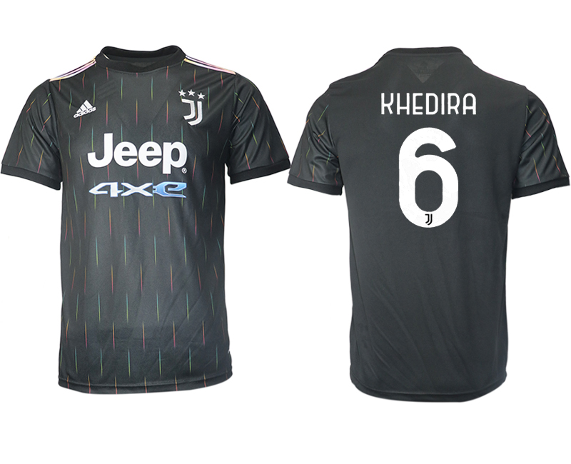 Men 2021-2022 Club Juventus away aaa version black #6 Soccer Jersey->juventus jersey->Soccer Club Jersey